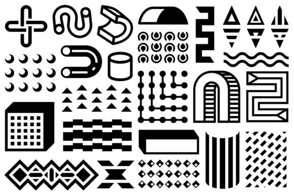 Abstract Geometric Elements for Modern Design