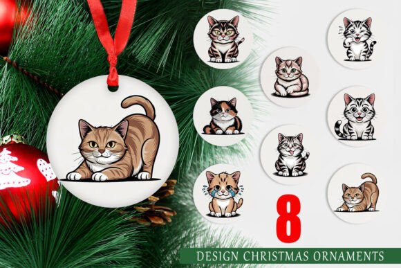Capturing Feline Whimsy: A Guide to Ornament Cat Mood Expressions and Printable Christmas Designs