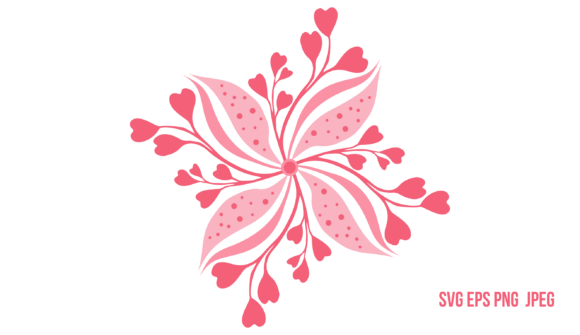 Cute Pink Flower: Integrating Art Nouveau Floral Patterns into Creative Workflows