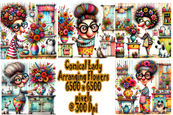 Floral Adventures of Madam Petal: Whimsical Art for Creative Spaces