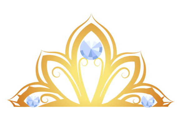 Golden Tiara. Princess Diadem. Decorative: Elevating Style and Symbolism