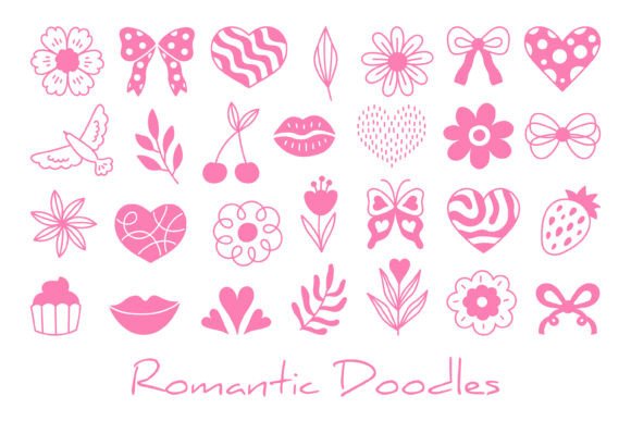 Integrating Romantic Doodles PNG Clipart into Your Creative Workflow