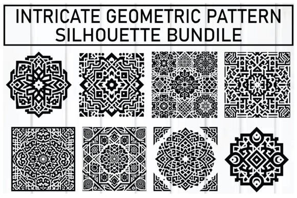 Intricate Geometric Pattern Bundle: Elevating Design with Precision and Artistry