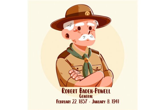 Lord Baden Powell Icon Elements
