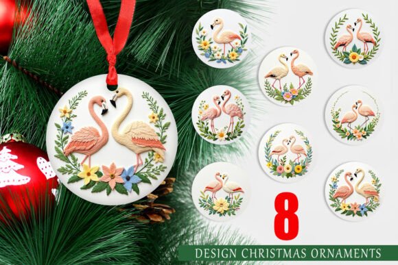 Mastering Ornament Flamingo Embroidery for Professional Holiday Decor