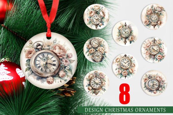 Ornament Antique Clock: Timeless Holiday Decor