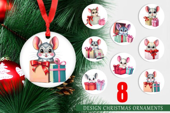 Ornament Chinchilla Gift: Elevating Holiday Decor with High-Resolution Printable Designs