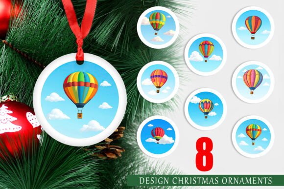 Ornament Classic Hot Air Balloon: Integrating High-Resolution Digital Assets into Your Holiday Design Workflow