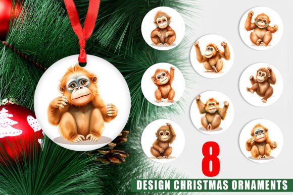 Ornament Orangutan Wildlife: Strategic Design for Holiday Branding and Creative Projects