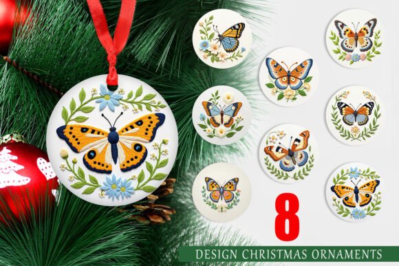 Ornament Red Admiral Butterfly: A Guide to Printable Christmas Designs