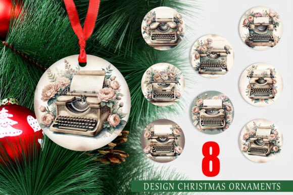 Ornament Typewriter: Festive Design Assets