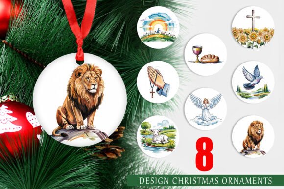 Ornament Watercolor Christian: Elevating Holiday Decor with Printable Art