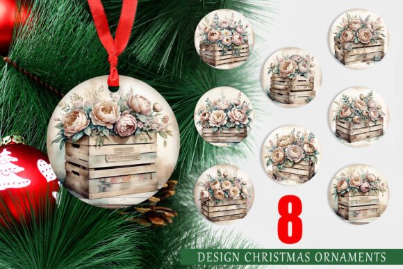 Ornament Wooden Crate: Festive Printables