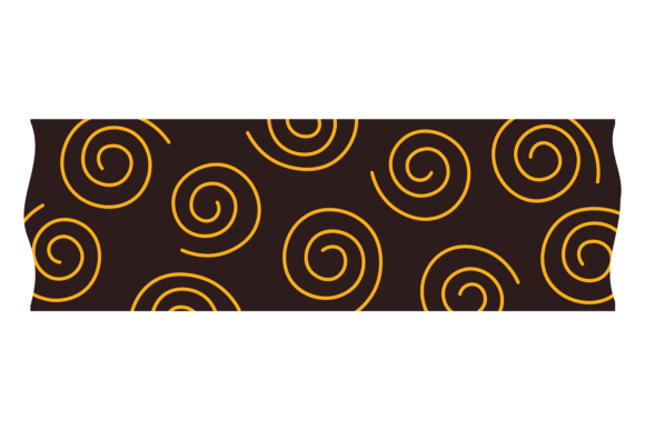 Ripped Paper Tape with Gold Spiral Decor: A Design and Usage Guide