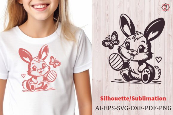 Spring into Creativity with the Bunny with Egg and Butterfly SVG
