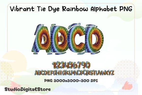 Strategic Visual Identity: Leveraging the Vibrant Tie Dye Rainbow Alphabet