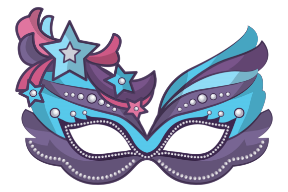 The Art of Digital Celebration: Integrating the Blue Venetian Carnival Mask into Modern Design