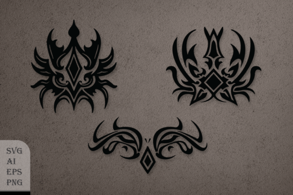 Tribal Tattoo Set: Bold Designs for Creators
