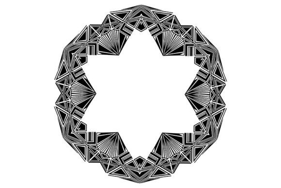 Understanding the Abstract Round Art Deco Ornament: A Guide to Retro Geometric Design